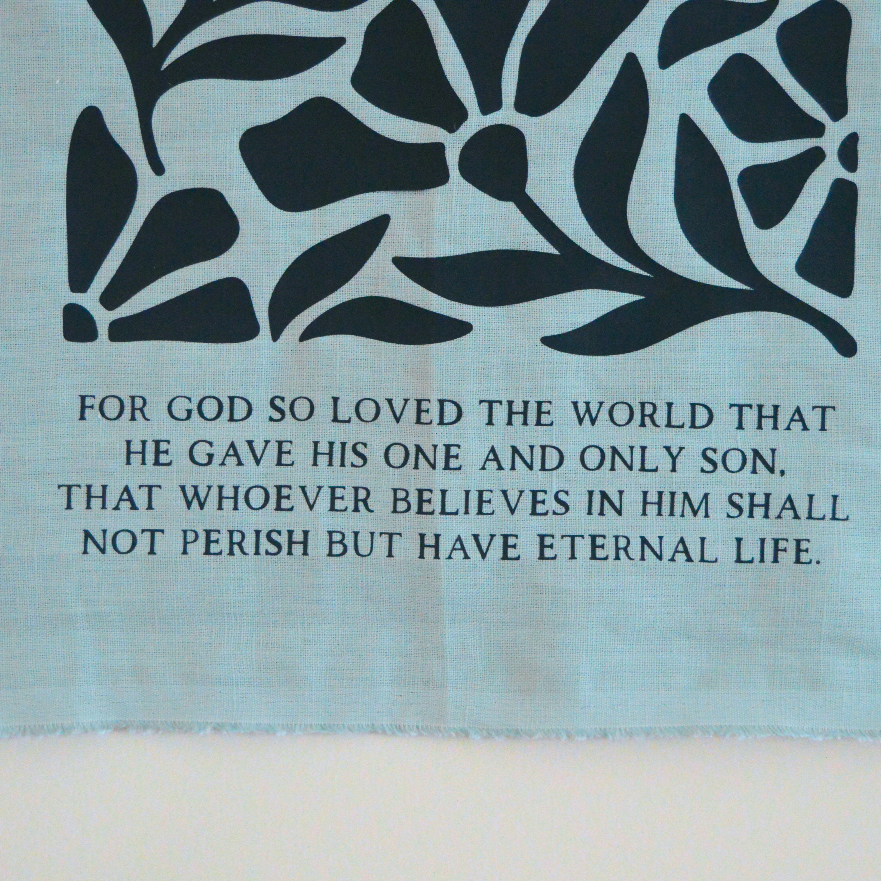 Custom Bible Verse Linen Banner