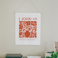 Custom Bible Verse Linen Banner