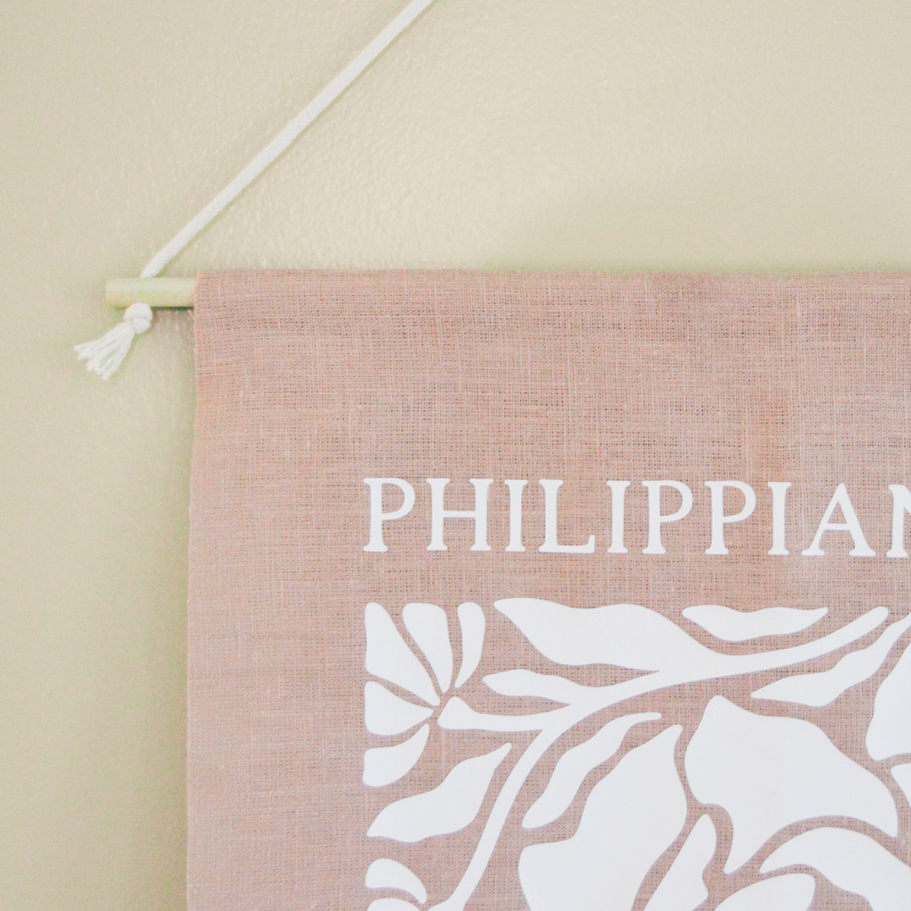 Custom Bible Verse Linen Banner